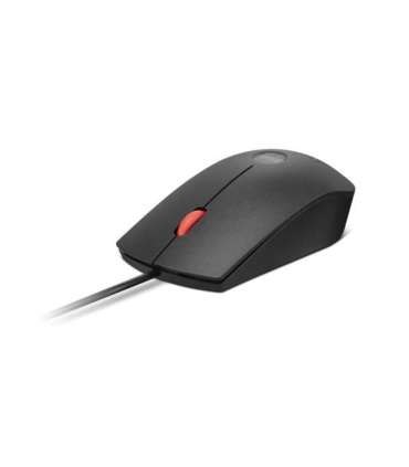 Lenovo Fingerprint Biometric USB Mouse Gen3 Wired USB-A Black/Red