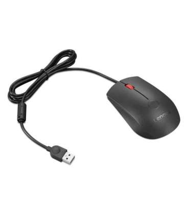 Lenovo Fingerprint Biometric USB Mouse Gen3 Wired USB-A Black/Red