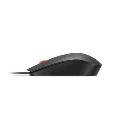 Lenovo Fingerprint Biometric USB Mouse Gen3 Wired USB-A Black/Red