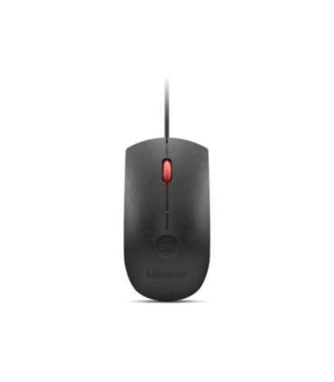 Lenovo Fingerprint Biometric USB Mouse Gen3 Wired USB-A Black/Red