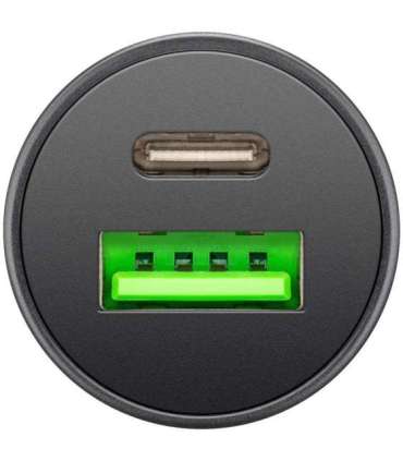 Goobay 61739 Dual-USB Car Fast Charger USB-C PD, 45 W Goobay