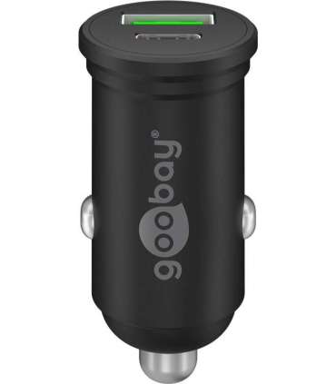 Goobay 61739 Dual-USB Car Fast Charger USB-C PD, 45 W Goobay
