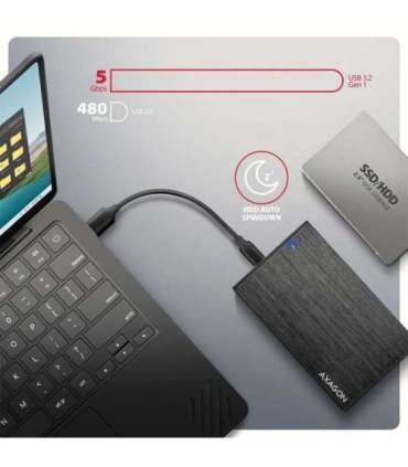 AXAGON EE25-XA6C USB-C 3.2 Gen 1 - SATA 6G 2.5" External ALINE Box