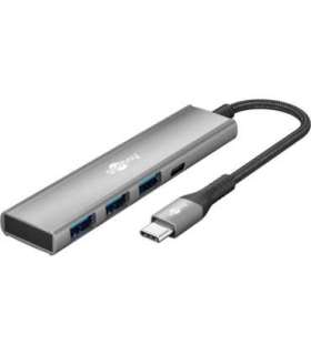 Goobay Slim 4-Port USB Hub, USB-C to USB-C/USB-A, 5 Gbit/s 76562