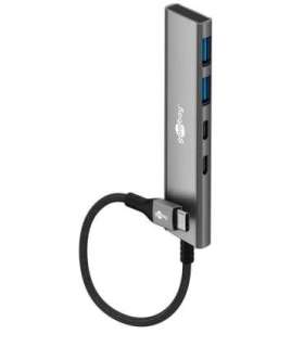 Goobay Slim 4-Port USB Hub, USB-C to USB-C/USB-A, 5 Gbit/s 76563