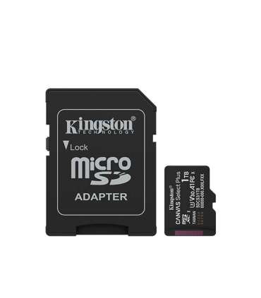 Kingston Memory card Canvas Select Plus 1000 GB microSD Flash memory class Class 10, UHS-I, U1/U3, video class