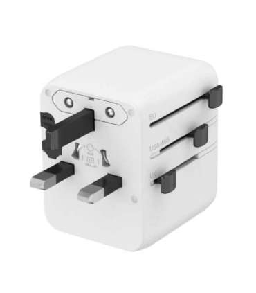 Gembird Universal travel power adapter TPA-1A2C20-01-W 20 W Travel Adapter