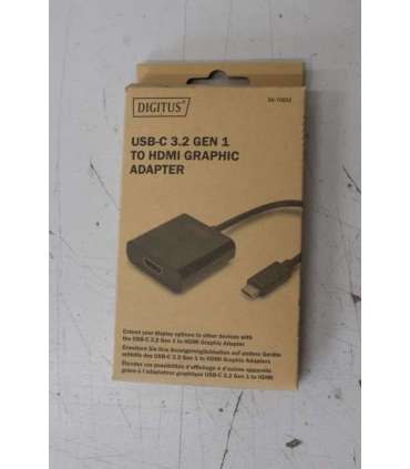 SALE OUT. DIGITUS USB Type-C to HDMI Adapter, 4K@30Hz black Digitus USB Type-C to HDMI Adapter DA-70852 Black |