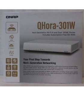 SALE OUT. QNAP QHora-301W WiFi 6 up to 3.5Gbps Speed AX optimized Quad-Core Processor 4x4 MU-MIMO & OFDMA 2* 10GbE