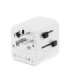 Gembird TPA-EU1A1C20-01-W Grounded universal travel power adapter, 20 W, white Gembird