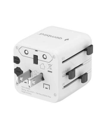 Gembird TPA-INT-01-W Universal travel power adapter, white Gembird