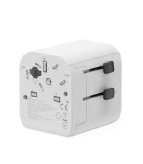 Gembird TPA-EU2A12-01-W EU to Universal travel power adapter, 12W, white Gembird