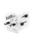 Gembird TPA-EU2A12-01-W EU to Universal travel power adapter, 12W, white Gembird