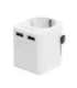 Gembird TPA-EU2A12-01-W EU to Universal travel power adapter, 12W, white Gembird