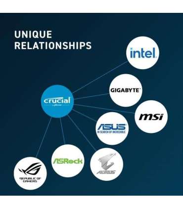 Crucial CT8G48C40U5 DIMM Memory, 8 GB, DDR5, 4800 Mhz, CL40, 1.1v
