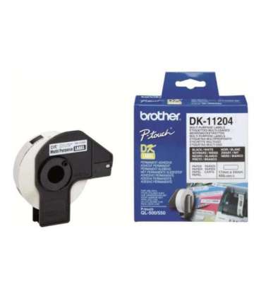 Brother DK-11204 Multi Purpose Labels White DK 17mm x 54mm
