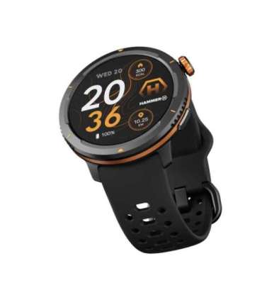 Hammer Watch 2 Lite Smart watch AMOLED 1.43" Waterproof Black