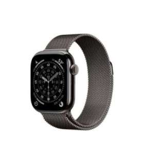 Apple Watch Series 11 GPS + Cellular 42mm Slate Titanium Case with Slate Milanese Loop