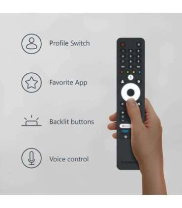 TV Set|THOMSON|50"|4K/Smart|QLED|3840x2160|Wireless LAN|Bluetooth|Google TV|Black|50QG4S14