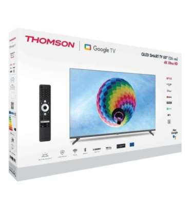 TV Set|THOMSON|50"|4K/Smart|QLED|3840x2160|Wireless LAN|Bluetooth|Google TV|Black|50QG4S14