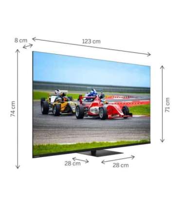 TV Set|THOMSON|55"|4K/Smart|QLED|3840x2160|Wireless LAN|Bluetooth|Google TV|Black|55QG7C14