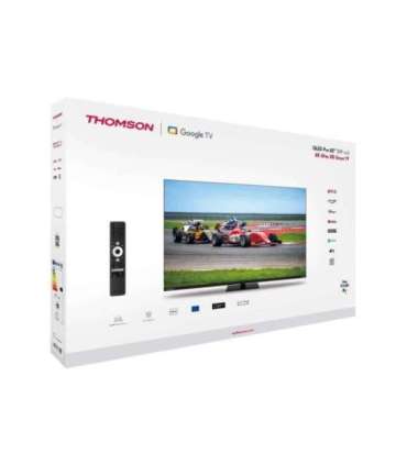 TV Set|THOMSON|55"|4K/Smart|QLED|3840x2160|Wireless LAN|Bluetooth|Google TV|Black|55QG7C14