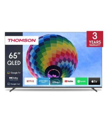 TV Set|THOMSON|65"|4K/Smart|QLED|3840x2160|Wireless LAN|Bluetooth|Google TV|Dark Grey|65QG4S14