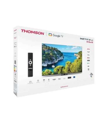 TV Set|THOMSON|75"|4K/Smart|3840x2160|Wireless LAN|Bluetooth|Google TV|Black|75UG5C14