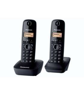 Panasonic Cordless KX-TG1612FXH Built-in display Caller ID Black Conference call Phonebook capacity 50