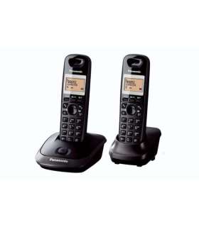 Panasonic Cordless KX-TG2512FXT Built-in display Caller ID Black Conference call Phonebook capacity 50
