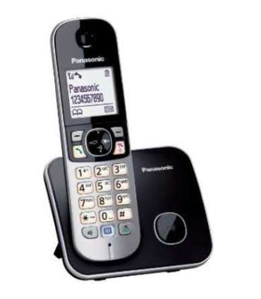 Panasonic Cordless KX-TG6811FXB Built-in display Caller ID Black Conference call Phonebook capacity 120