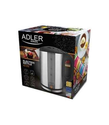 Adler Kettle AD 1216 Standard 2000 W 1.7 L Stainless steel 360° rotational base Stainless steel