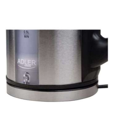 Adler Kettle AD 1216 Standard 2000 W 1.7 L Stainless steel 360° rotational base Stainless steel