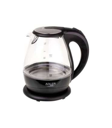 Kettle Adler Kettle AD 1224 Standard 2000 W 1.5 L Glass 360° rotational base Black