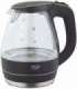 Kettle Adler Kettle AD 1224 Standard 2000 W 1.5 L Glass 360° rotational base Black