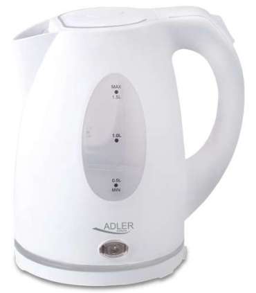 Adler Kettle AD 1207 Standard 2000 W 1.5 L Plastic 360° rotational base White