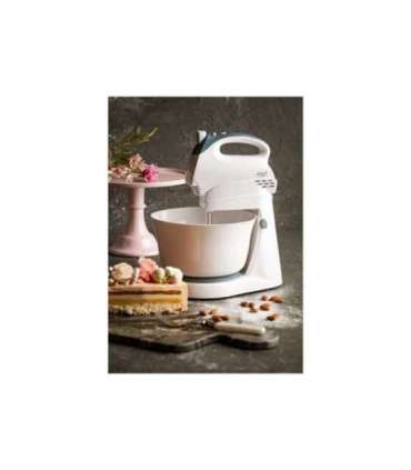 Adler Mixer AD 4202 Mixer with bowl 300 W Number of speeds 5 Turbo mode White