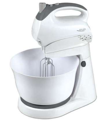 Adler Mixer AD 4202 Mixer with bowl 300 W Number of speeds 5 Turbo mode White