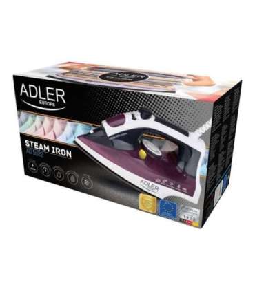 Iron Adler AD 5022 With cord 2200 W Purple/White