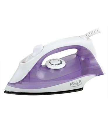 Iron Adler AD 5019 With cord 1600 W Water tank capacity 100 ml Continuous steam 10 g/min Violet/White