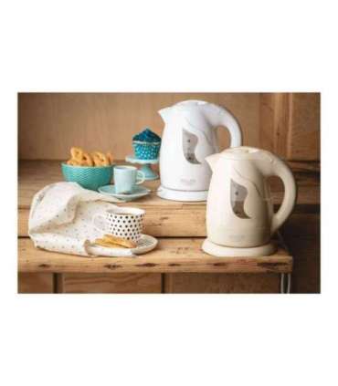 Adler Kettle AD 08 Standard 850 W 1 L Plastic 360° rotational base White