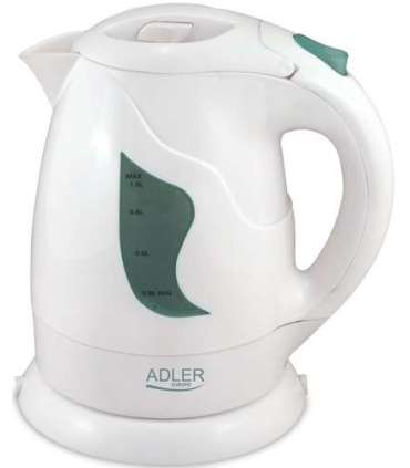 Adler Kettle AD 08 Standard 850 W 1 L Plastic 360° rotational base White