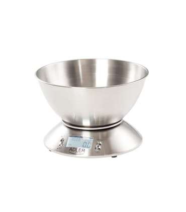 Adler Kitchen scales AD 3134 Maximum weight (capacity) 5 kg Graduation 1 g Stainless steel