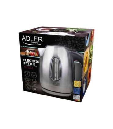 Adler Kettle AD 1223 Standard 2200 W 1.7 L Stainless steel 360° rotational base Stainless steel