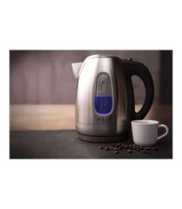 Adler Kettle AD 1223 Standard 2200 W 1.7 L Stainless steel 360° rotational base Stainless steel