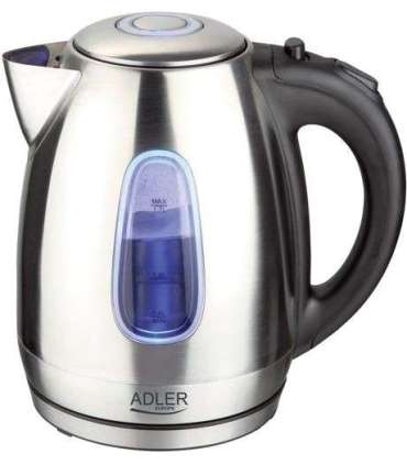 Adler Kettle AD 1223 Standard 2200 W 1.7 L Stainless steel 360° rotational base Stainless steel