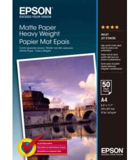 Matte Paper Heavy Weight, DIN A4, 167g/mÂ², 50 Sheets
