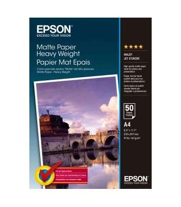 Matte Paper Heavy Weight, DIN A4, 167g/mÂ², 50 Sheets