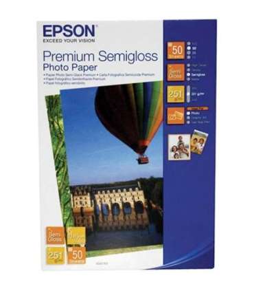 Epson Premium Semigloss Photo Paper 10x15cm, 251g/m2, 50 sheets