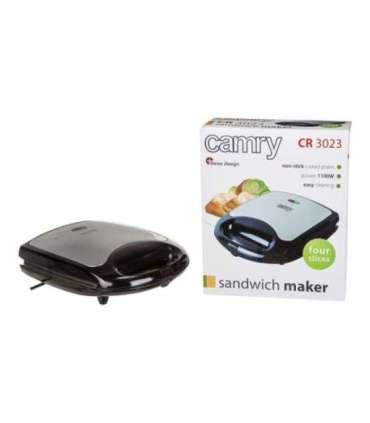 Camry Sandwich maker XL CR 3023 1500 W Number of plates 1 Number of pastry 4 Black